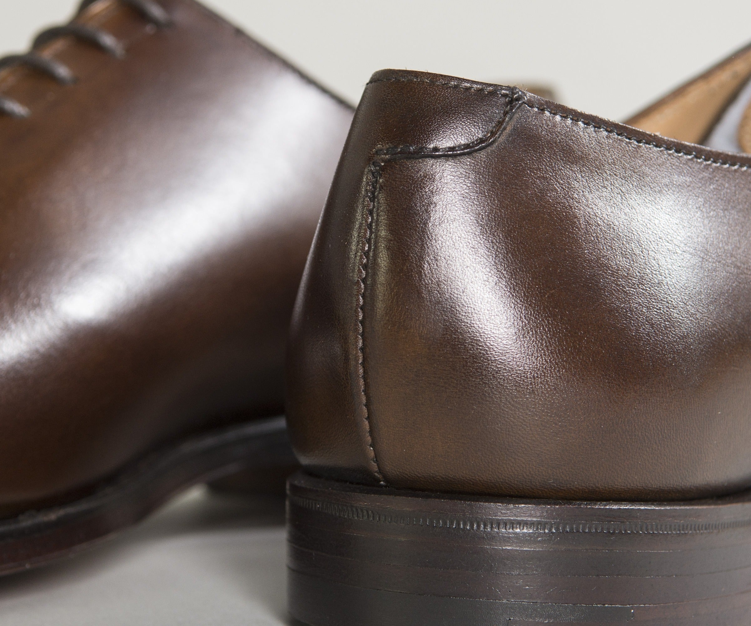 Crockett & Jones Alex Burnished Calf Leather Shoes Brown