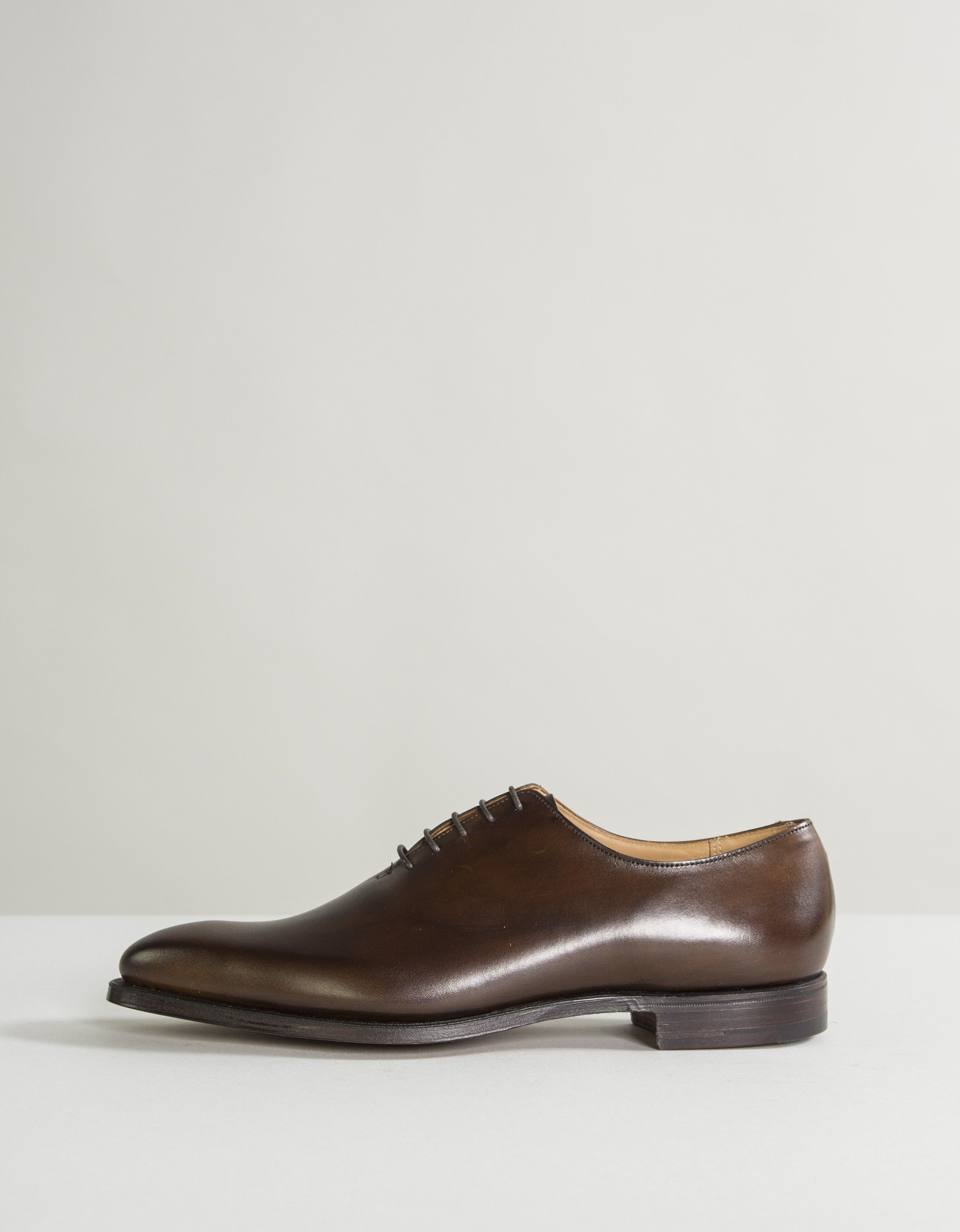 Crockett & Jones Alex Burnished Calf Leather Shoes Brown