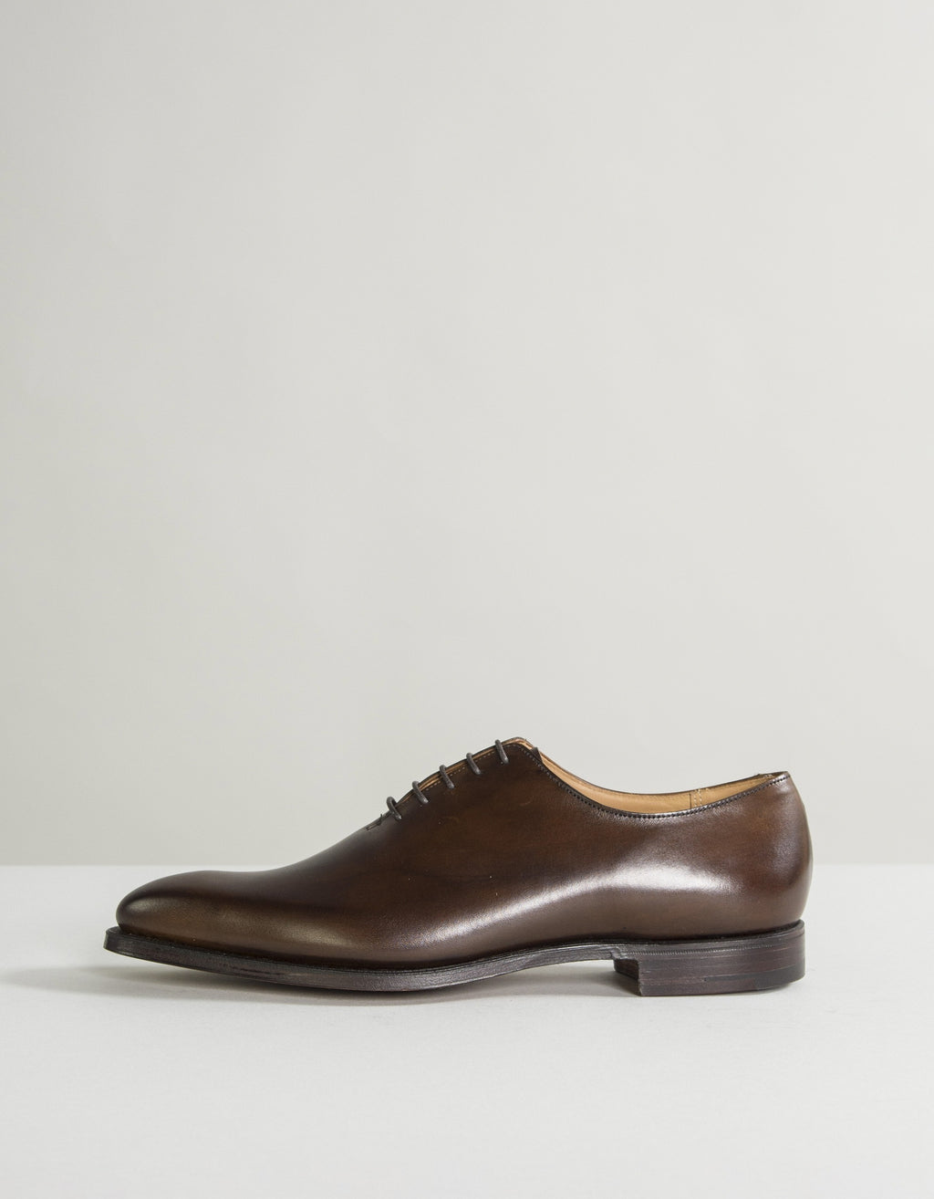 Crockett & Jones Alex Burnished Calf Leather Shoes Brown