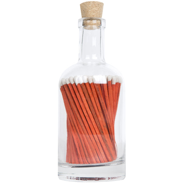 Archivist Glass Bottle Matches Orange