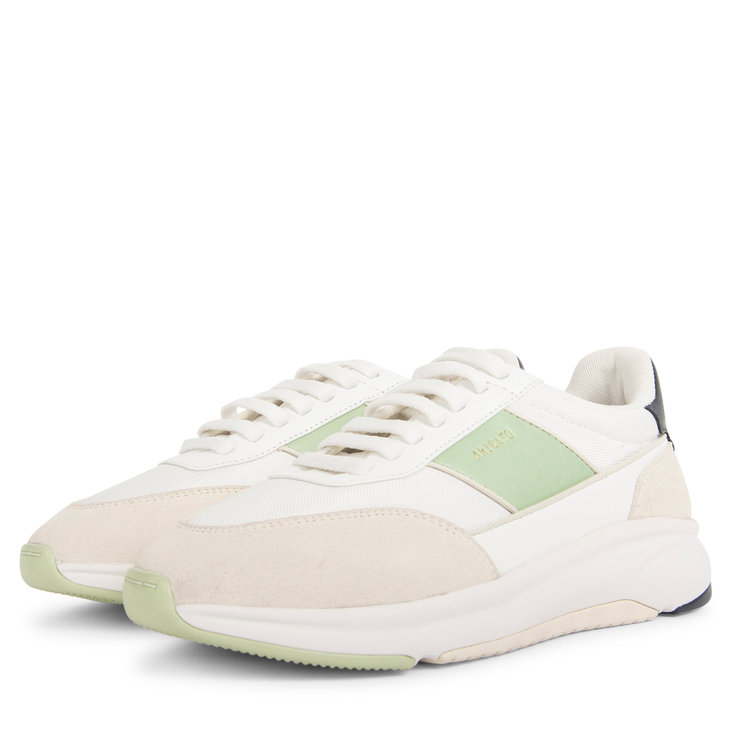 Axel Arigato Genesis Neo Runner Trainers Off White/Light Green