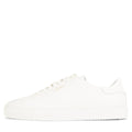 Axel Arigato Clean 90 white sneaker with minimalist leather upper, low-top silhouette and gold logo detail