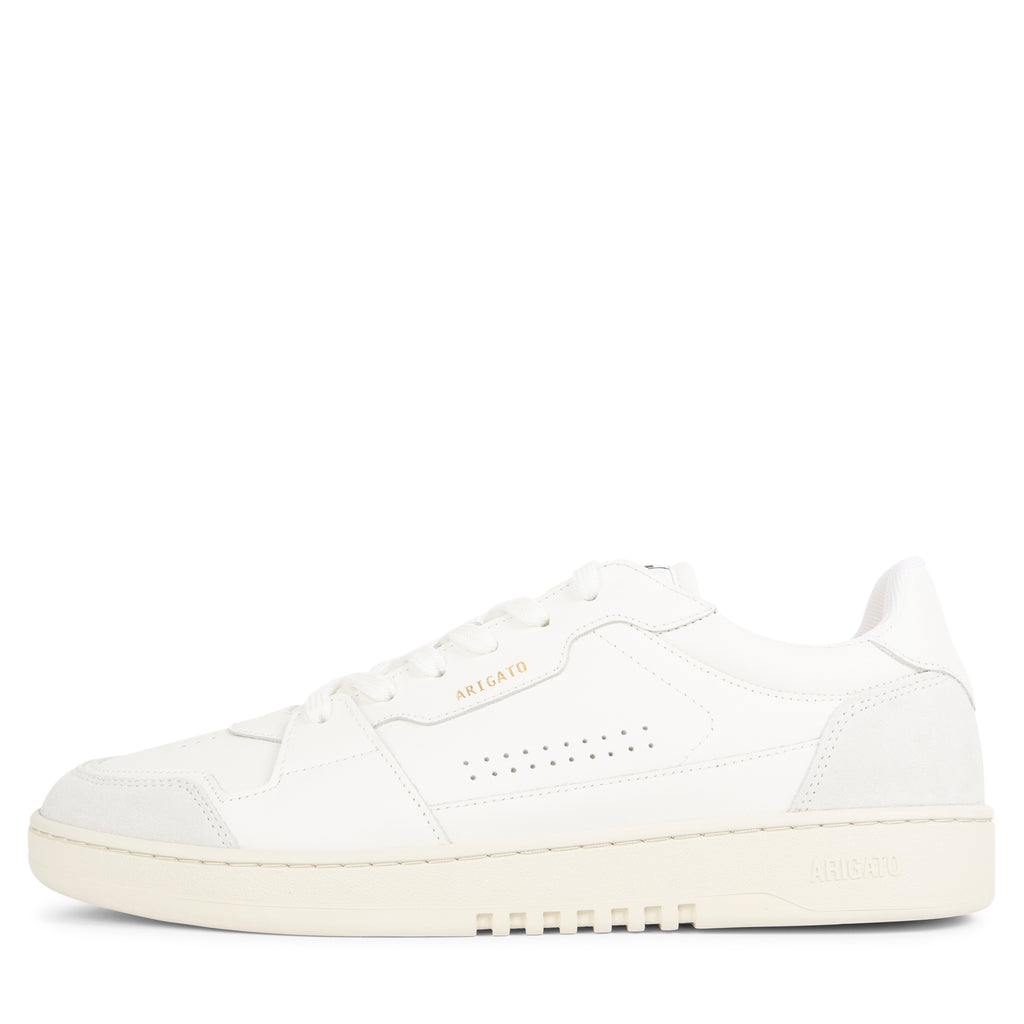 Axel Arigato Dice Lo white sneaker with panelled leather design, chunky sole and minimalist Scandinavian styling