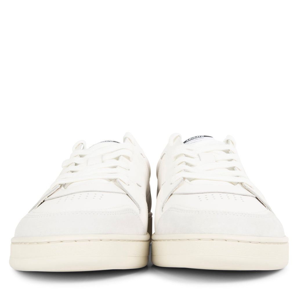 Axel Arigato Dice Lo white sneaker with panelled leather design, chunky sole and minimalist Scandinavian styling