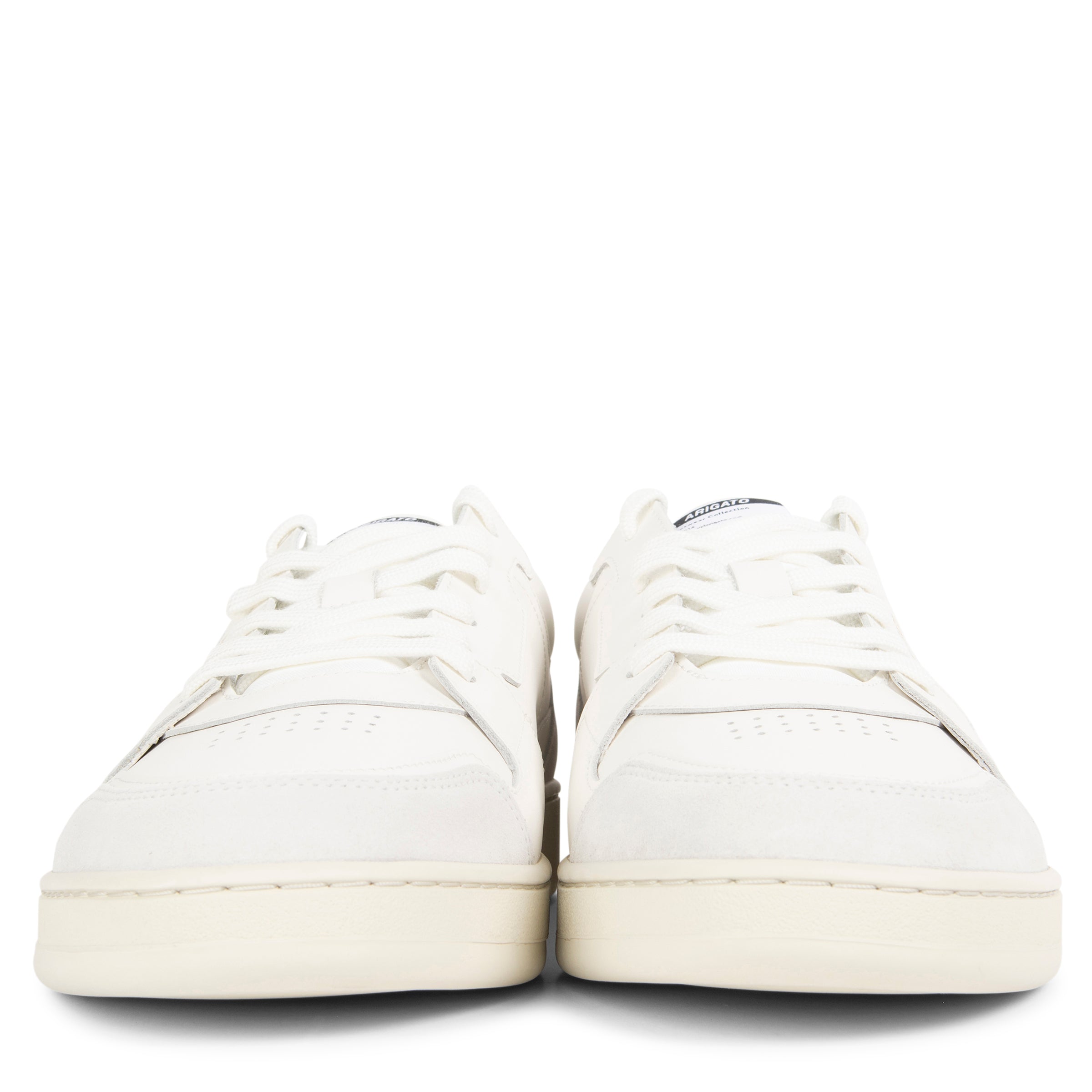 Axel Arigato Dice Lo white sneaker with panelled leather design, chunky sole and minimalist Scandinavian styling
