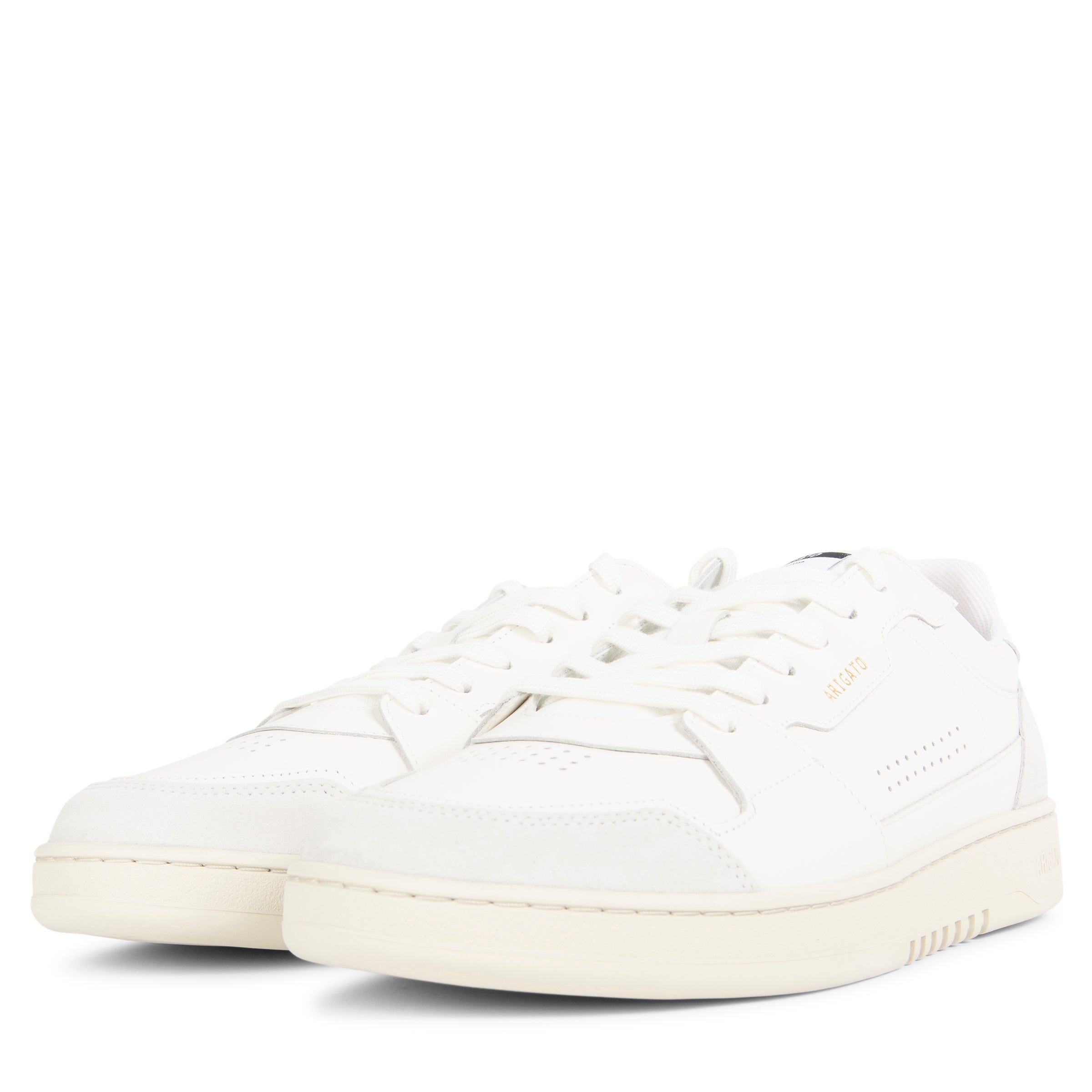 Axel Arigato Dice Lo white sneaker with panelled leather design, chunky sole and minimalist Scandinavian styling