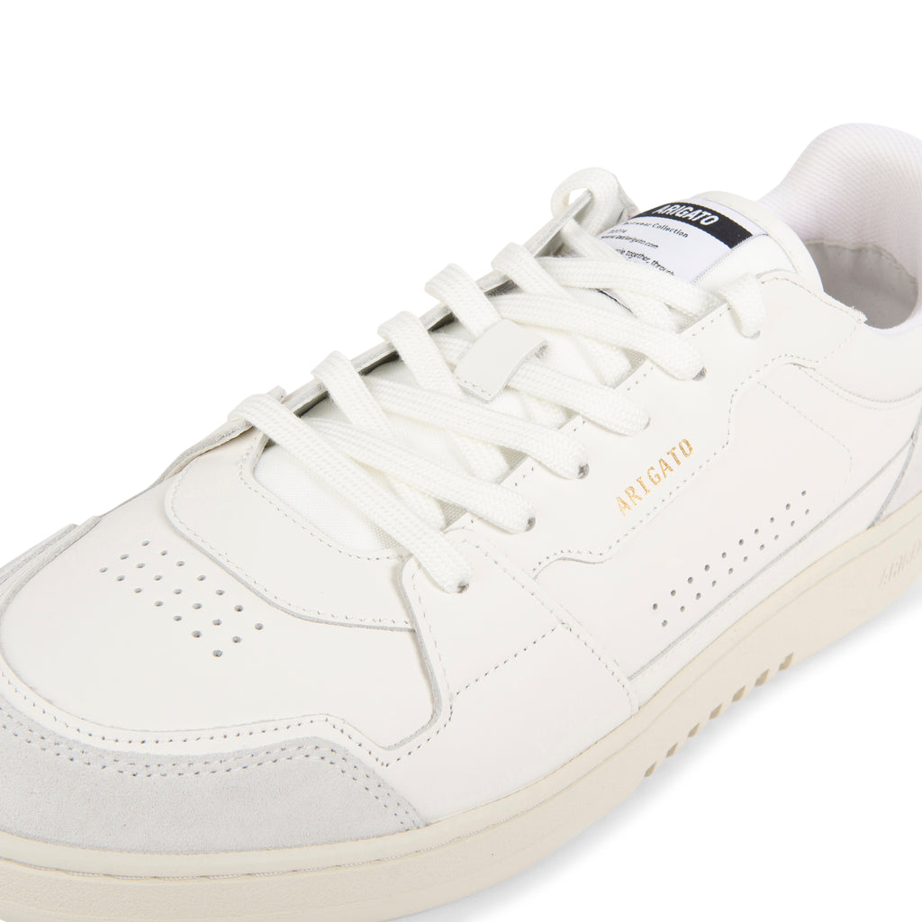 Axel Arigato Dice Lo white sneaker with panelled leather design, chunky sole and minimalist Scandinavian styling