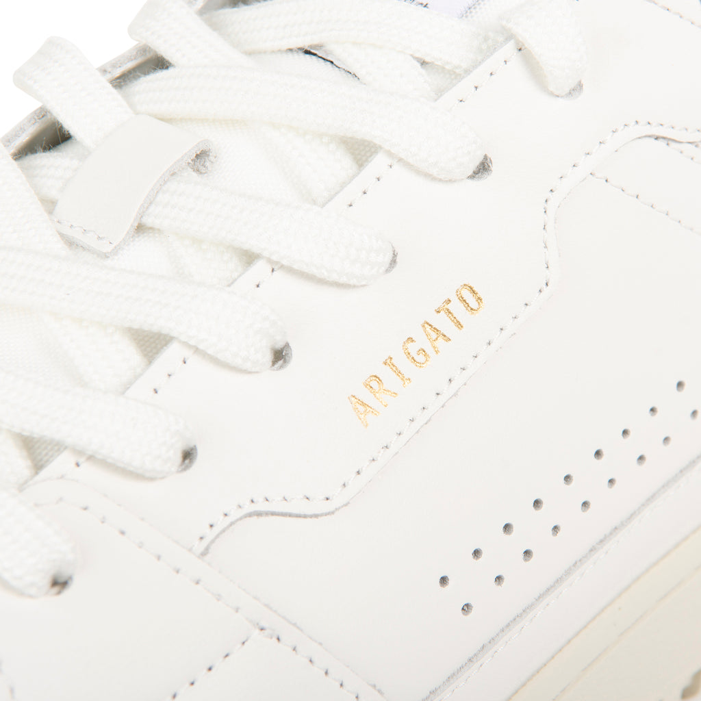 Axel Arigato Dice Lo white sneaker with panelled leather design, chunky sole and minimalist Scandinavian styling