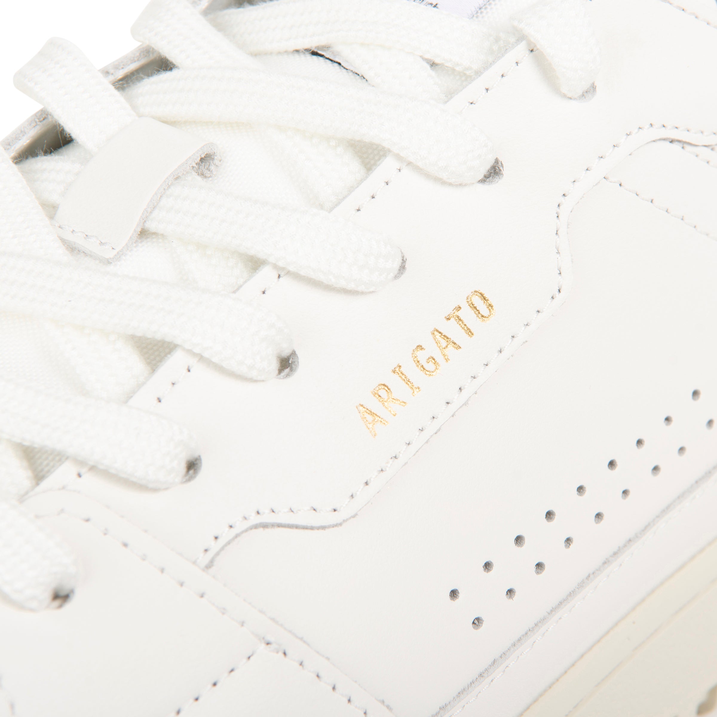 Axel Arigato Dice Lo white sneaker with panelled leather design, chunky sole and minimalist Scandinavian styling