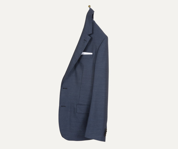 Hugo Boss Hutsons1 Wool & Silk Fleck Sports Jacket Mid Blue
