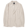 Light gray blazer with 'BOSS' label on a white background