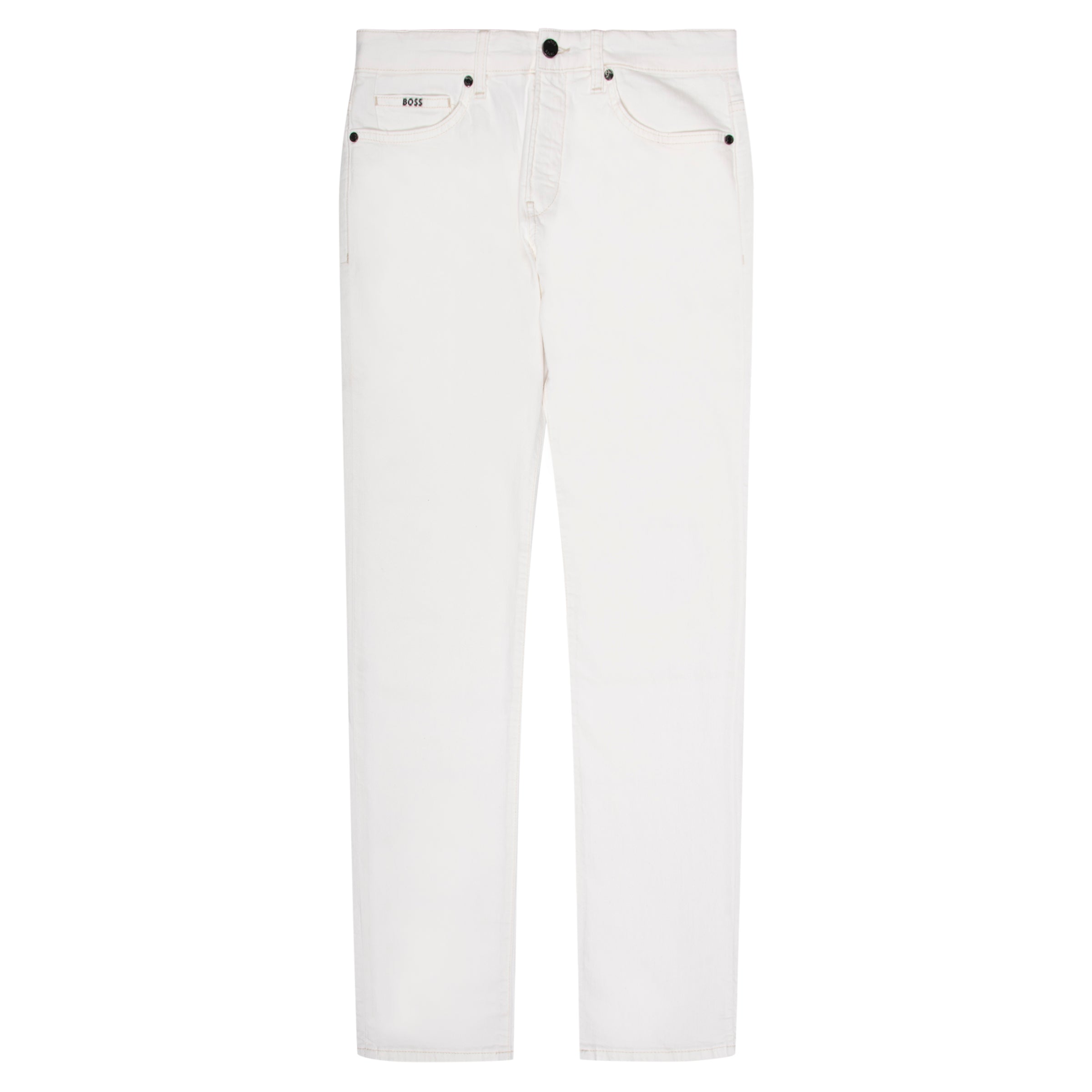 White jeans on a white background