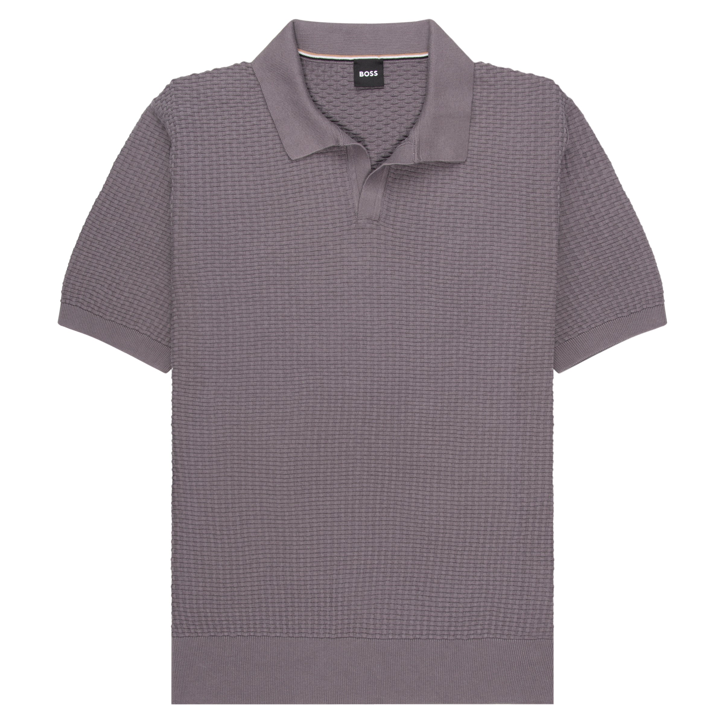 Boss H-Natalo Purple Knitted Polo