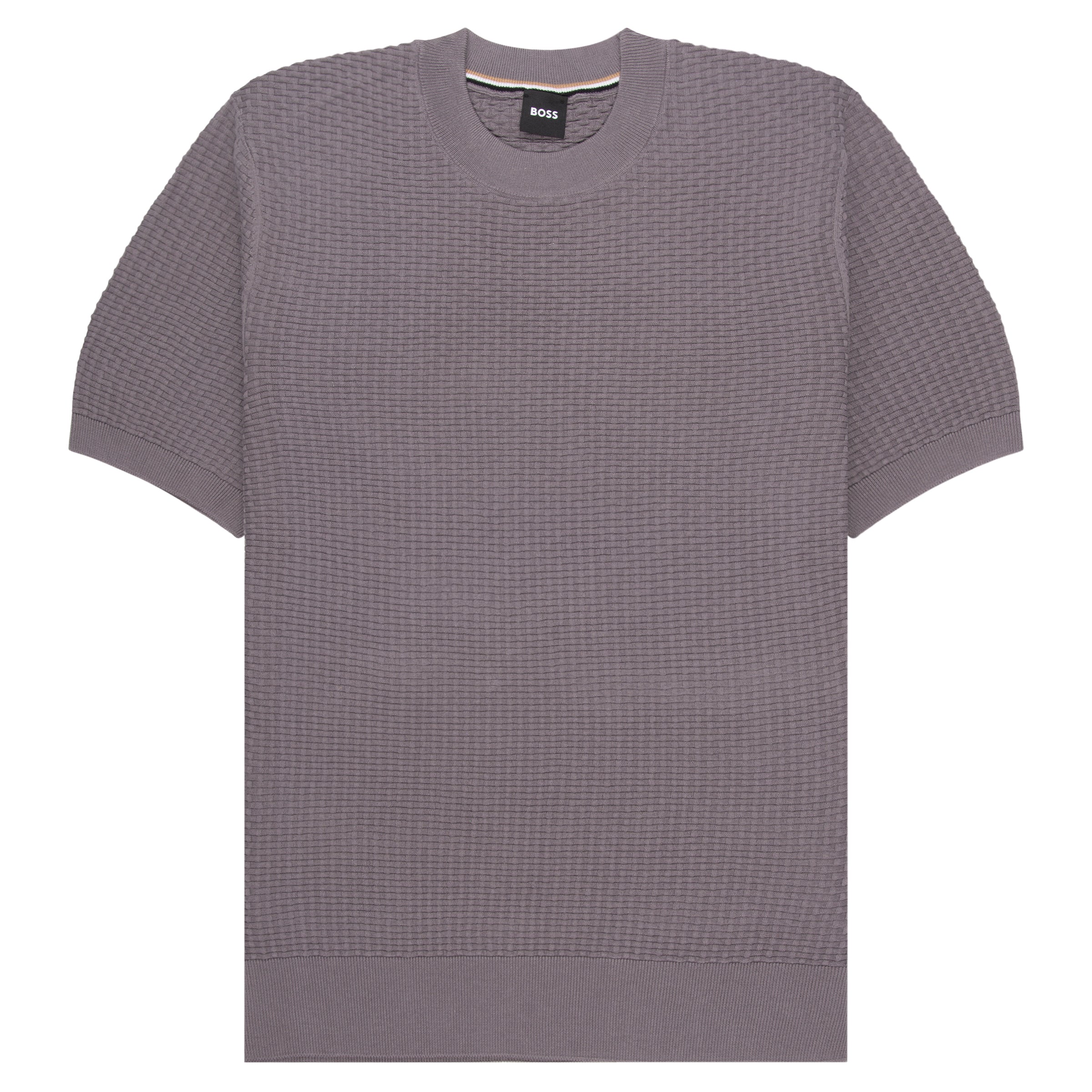 Boss H-Nilton Purple Knitted T-Shirt