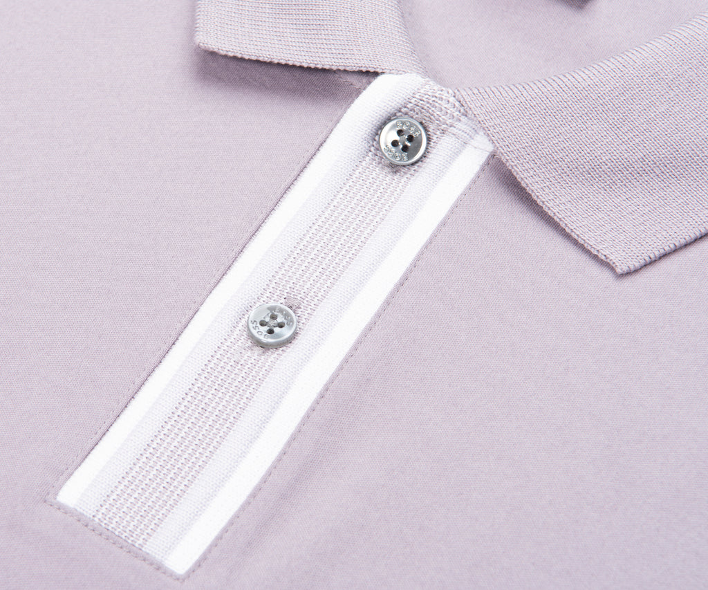 Boss H Parlay Lilac Trim Polo