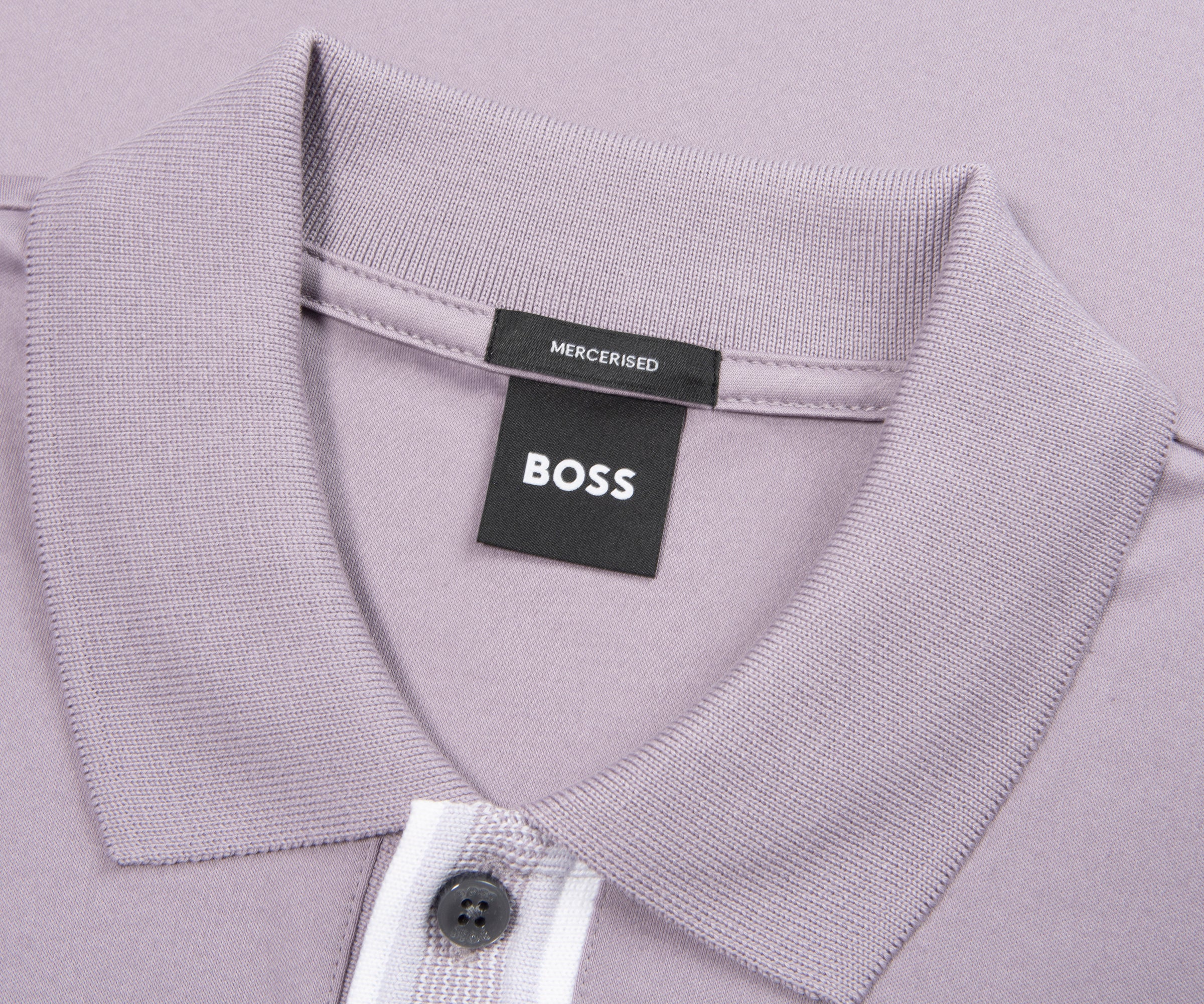 Boss H Parlay Lilac Trim Polo