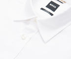 White shirt with a BOSS label on a white background