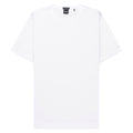 White t-shirt with a brand logo on a white background