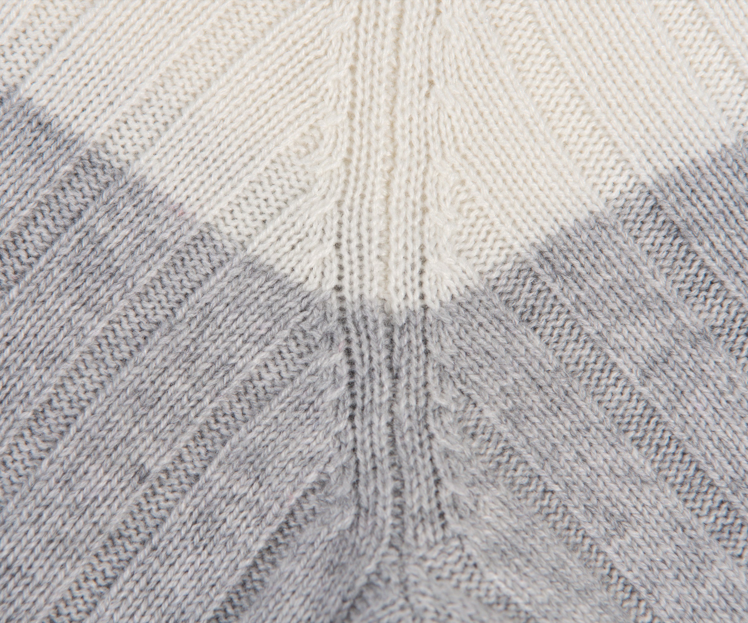 BRUNELLO CUCINELLI 'Panelled' Cashmere Crewneck Knit Cream/White