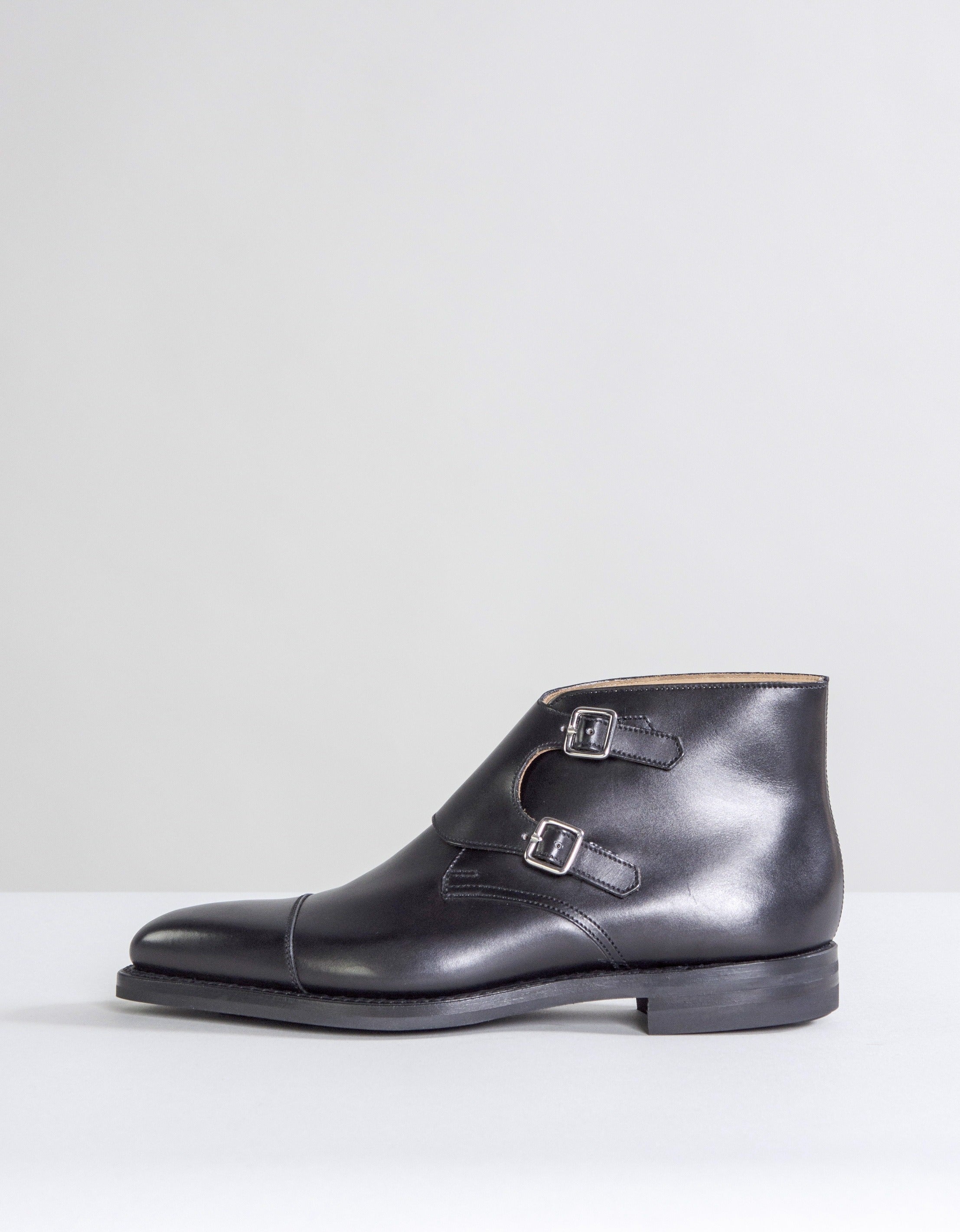 Crockett & Jones Camberley Calf Leather Boots Black