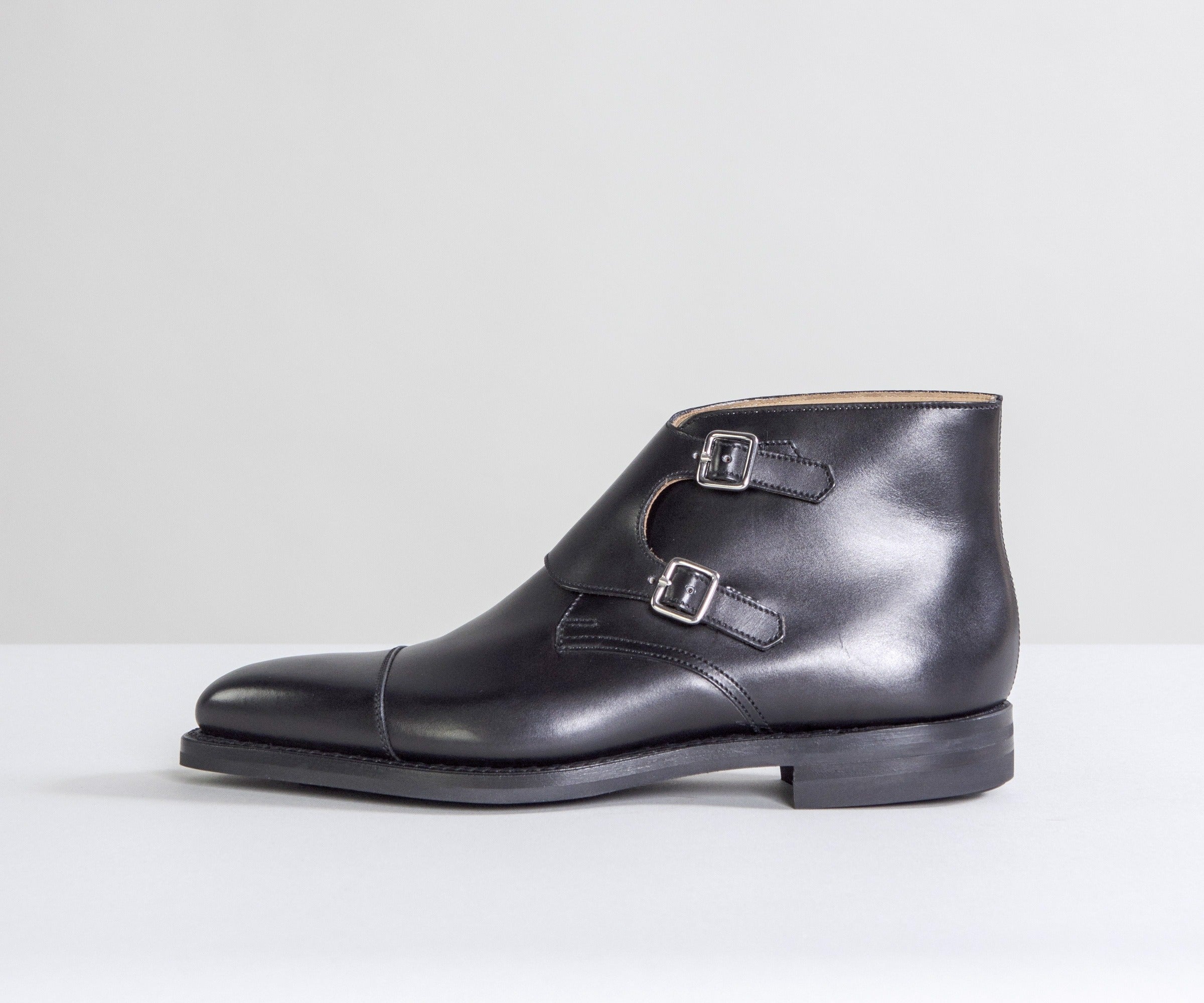 Crockett & Jones Camberley Calf Leather Boots Black