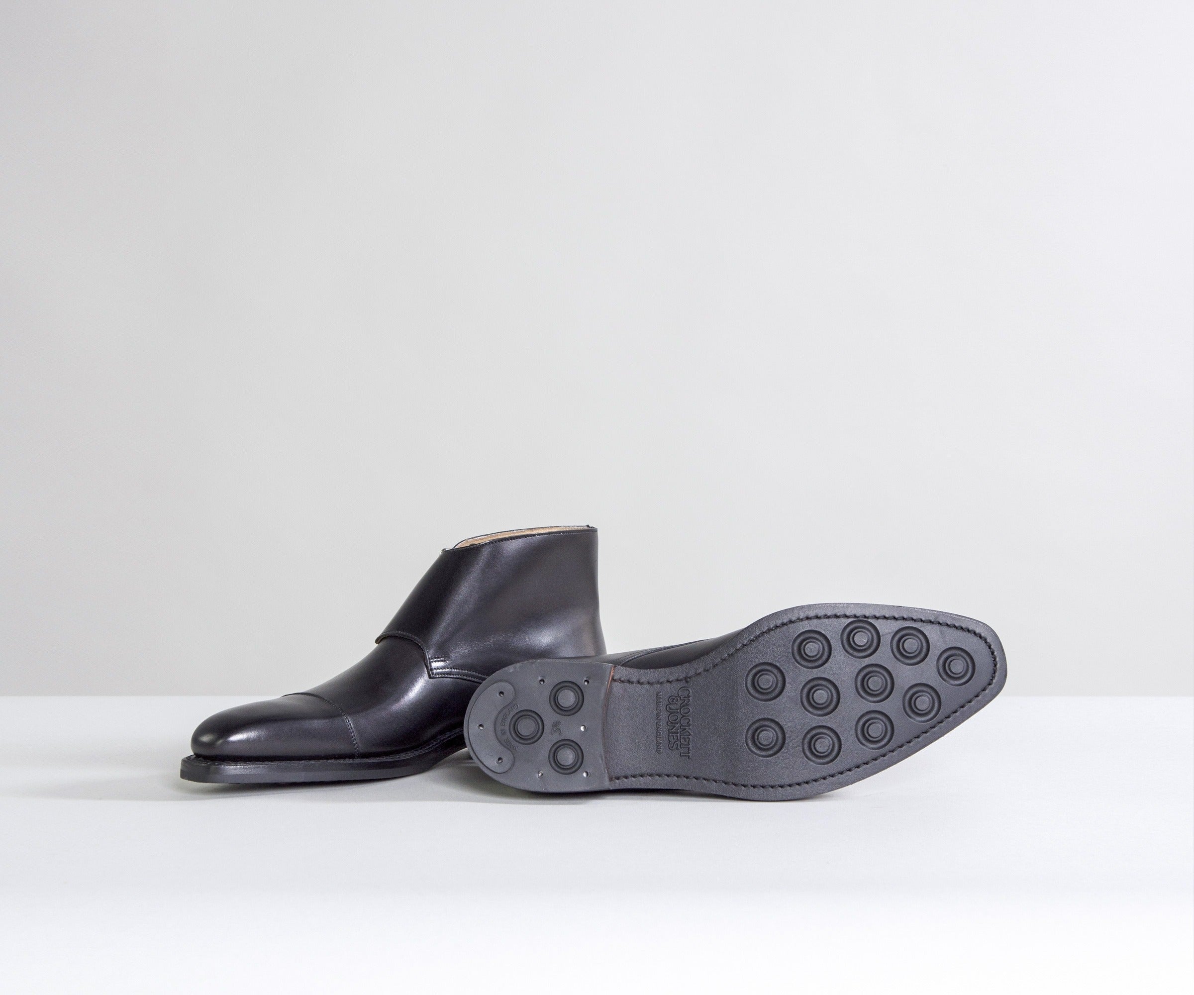 Crockett & Jones Camberley Calf Leather Boots Black