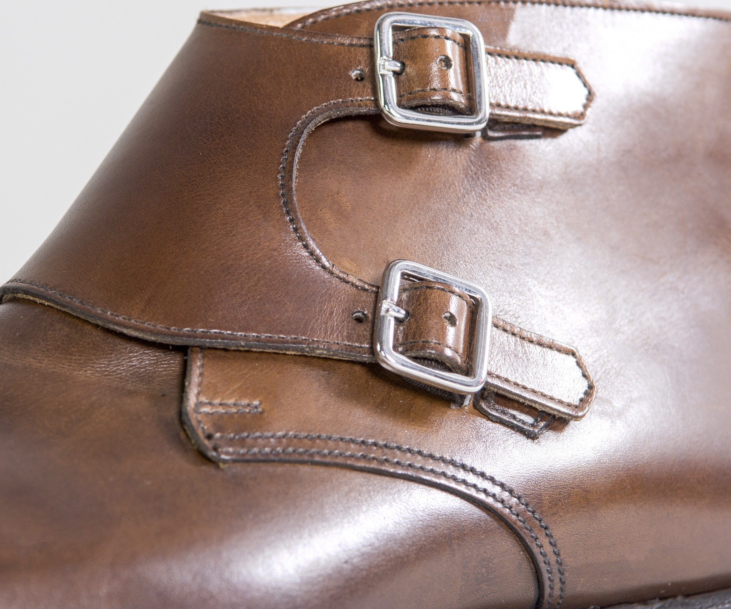 Crockett & Jones Camberley Burnished Calf Leather Boots Brown