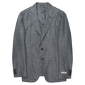 Gray checkered blazer on a white background