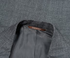 Gray textured fabric with 'Made in Italy' label
