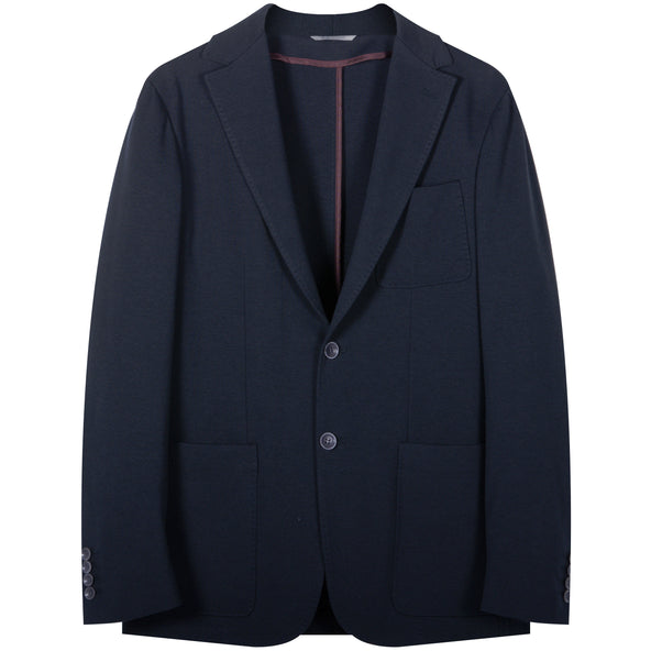 Canali 'Unstructured' Cotton Blazer Navy