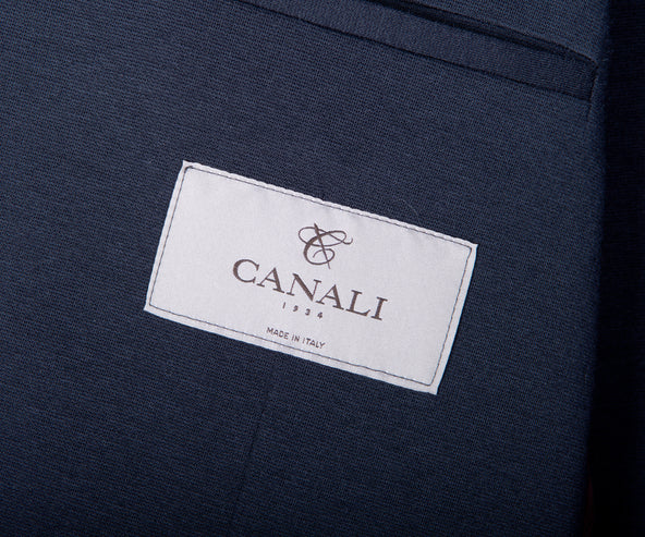 Canali 'Unstructured' Cotton Blazer Navy