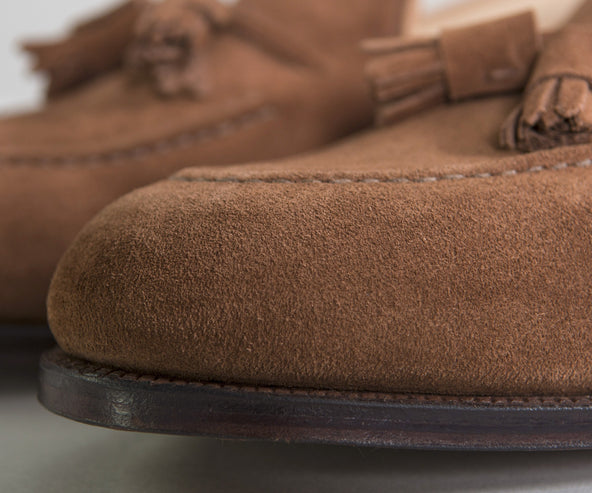 Crockett & Jones 'Cavendish' Suede Loafers Polo Brown