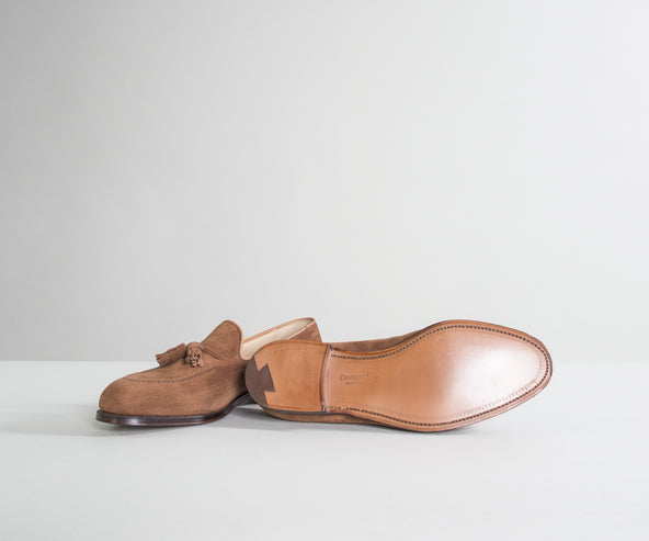 Crockett & Jones 'Cavendish' Suede Loafers Polo Brown
