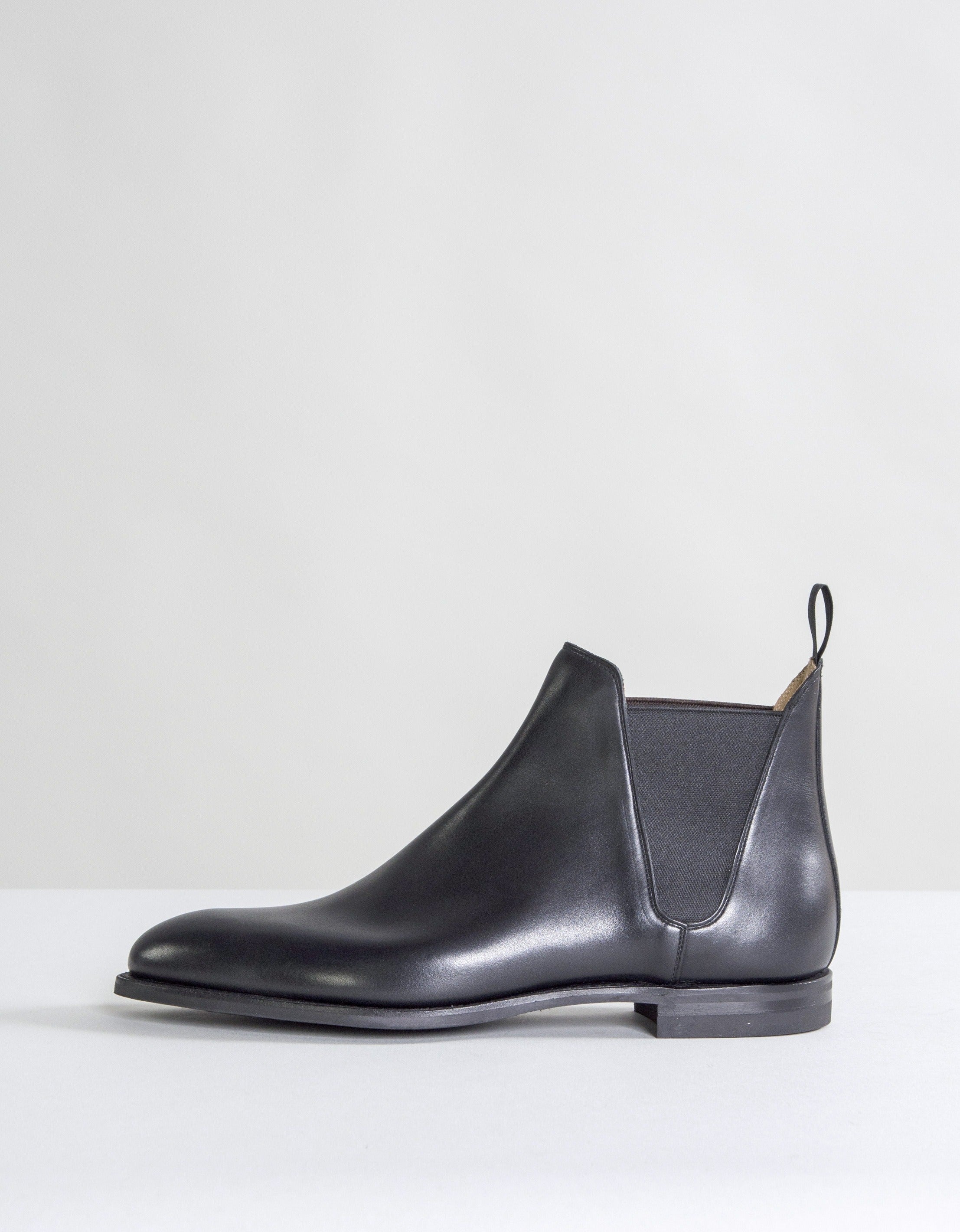 Crockett & Jones Chelsea VIII Calf Leather Boots Black – Pockets