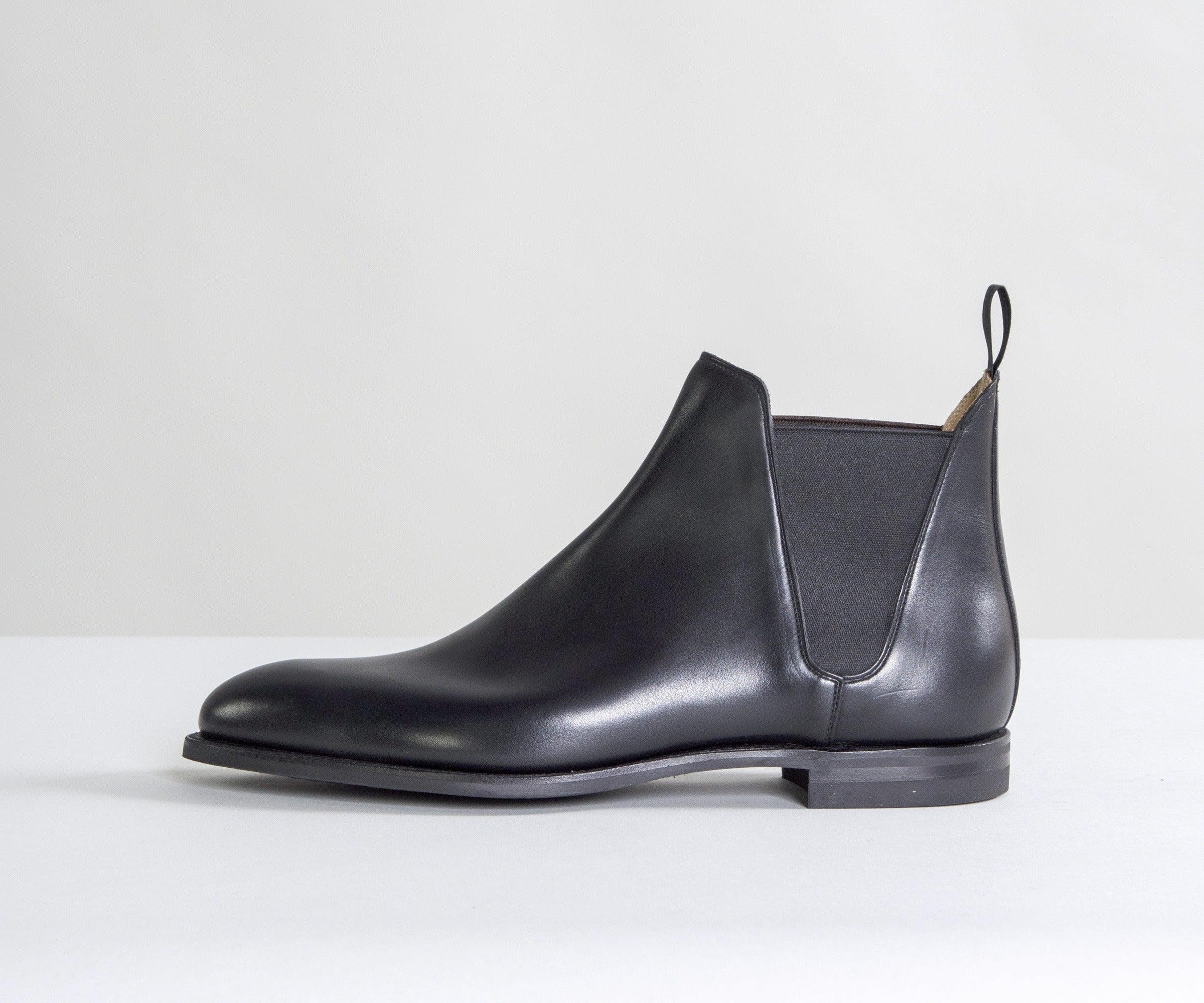 Crockett & Jones Chelsea VIII Calf Leather Boots Black