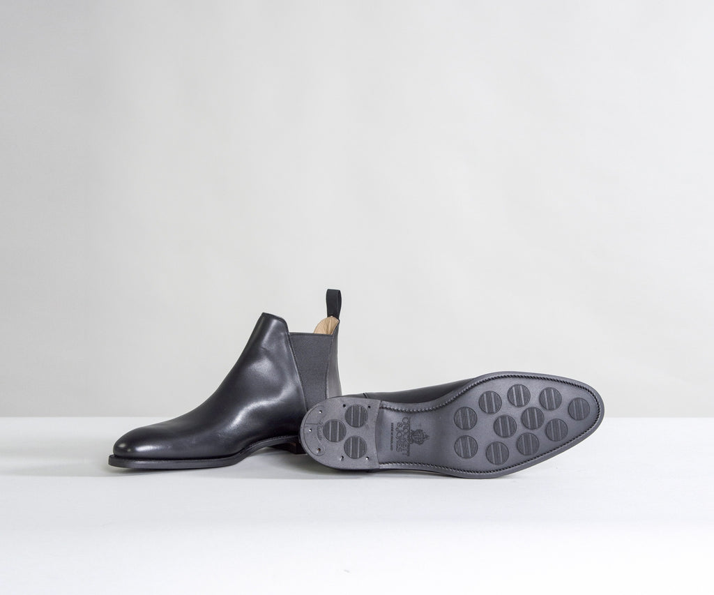 Crockett & Jones Chelsea VIII Calf Leather Boots Black