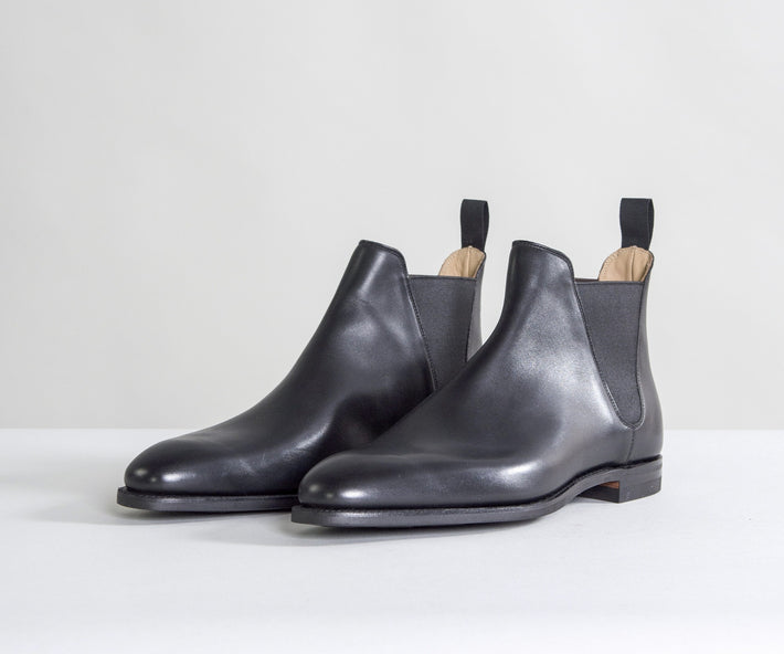 Crockett & Jones Chelsea VIII Calf Leather Boots Black – Pockets