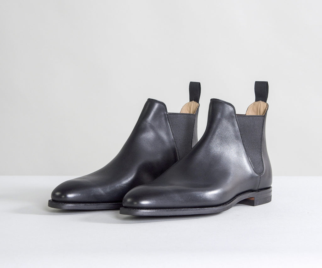 Crockett & Jones Chelsea VIII Calf Leather Boots Black