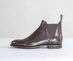 Crockett & Jones 'Chelsea VIII' Burnished Calf Leather Boots Dark Brown