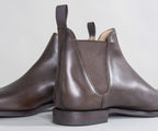 Crockett & Jones 'Chelsea VIII' Burnished Calf Leather Boots Dark Brown