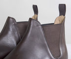 Crockett & Jones 'Chelsea VIII' Burnished Calf Leather Boots Dark Brown