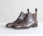 Crockett & Jones 'Chelsea VIII' Burnished Calf Leather Boots Dark Brown