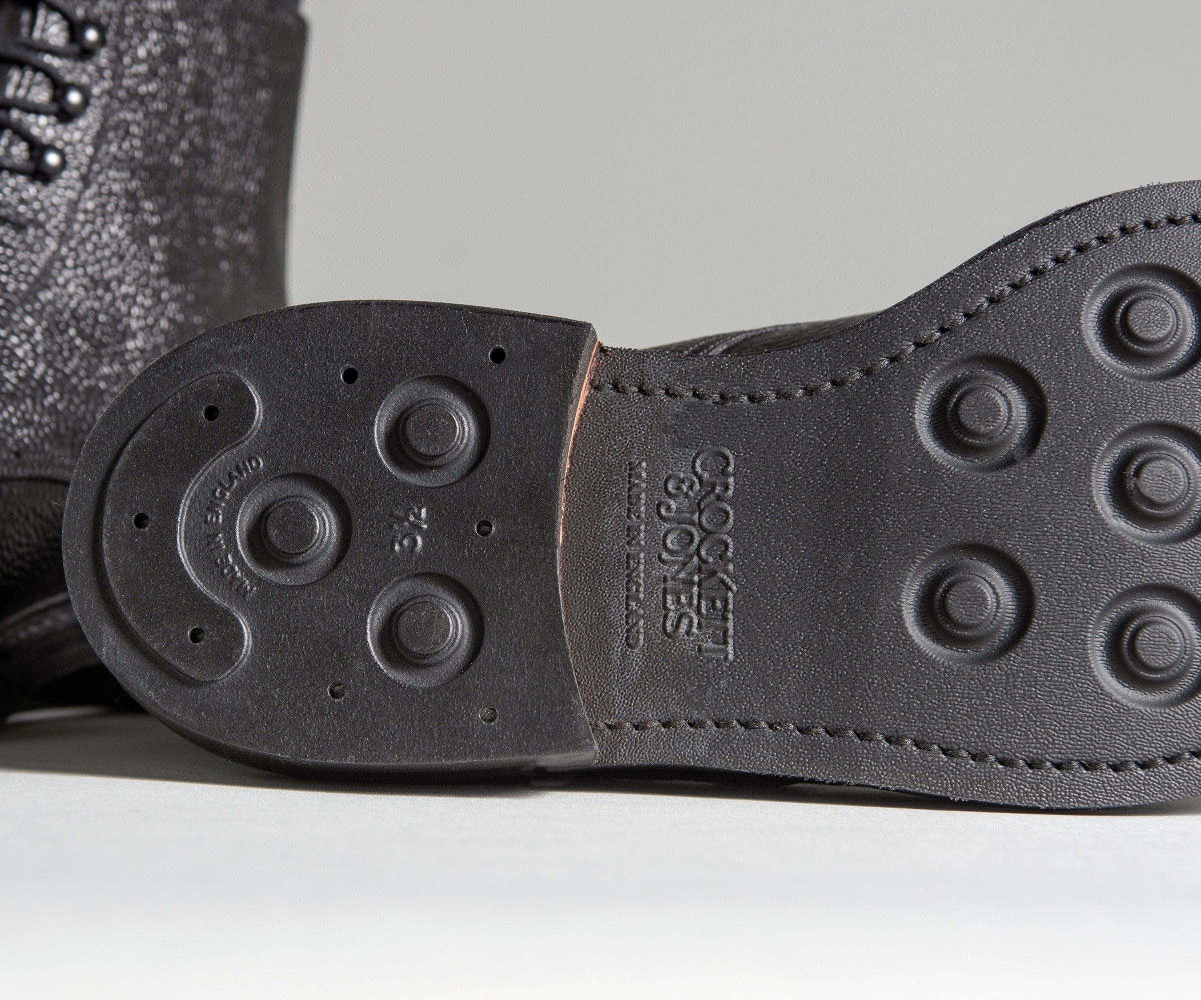 Crockett & Jones 'Coniston' Scotch Country Grain Boots Black