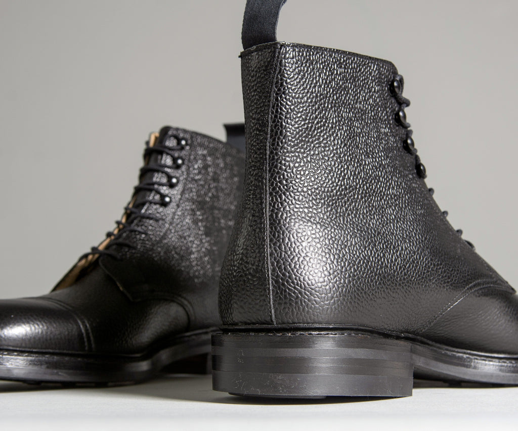 Crockett & Jones 'Coniston' Scotch Country Grain Boots Black