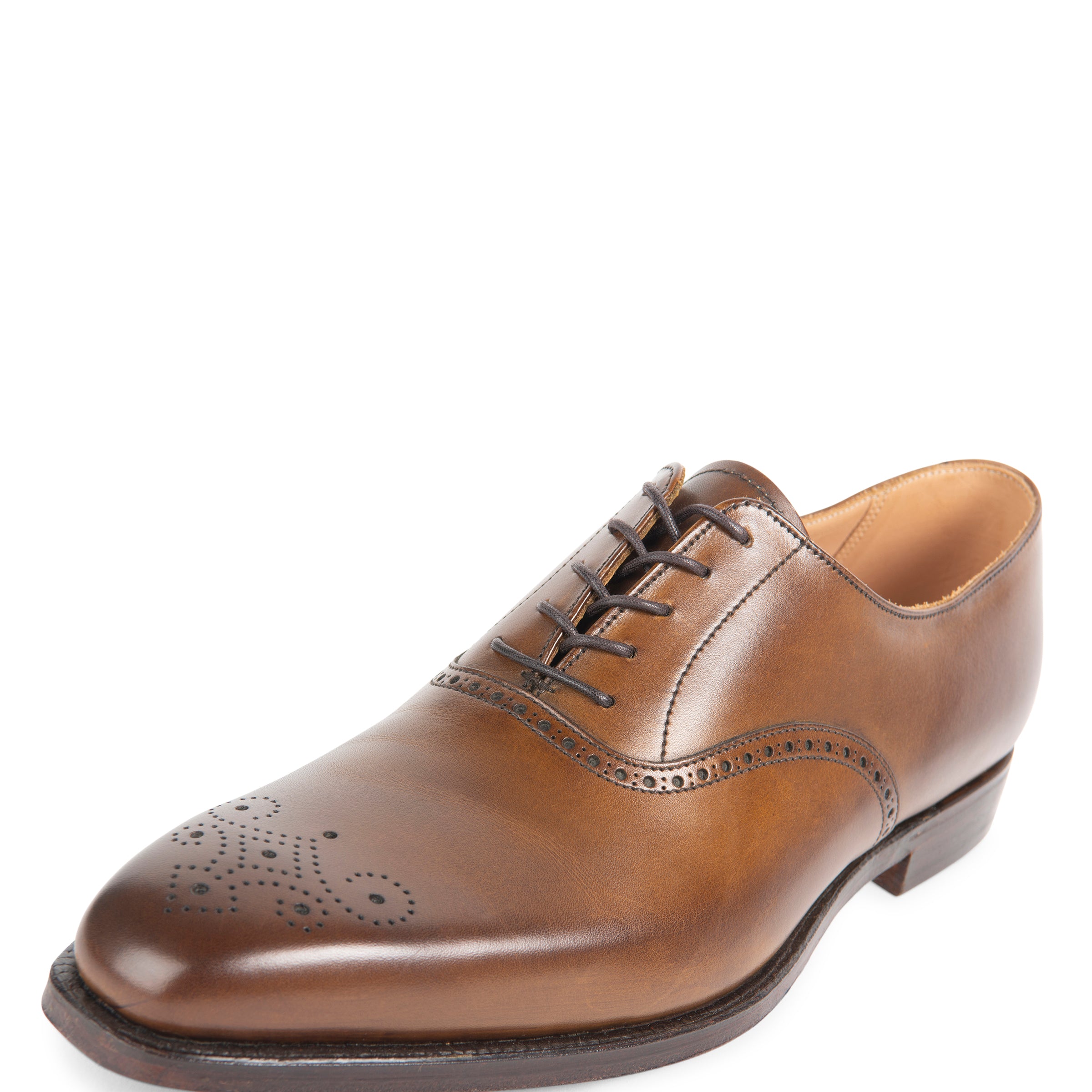 Crockett & Jones Edgware Punched Medallion Shoe Brown