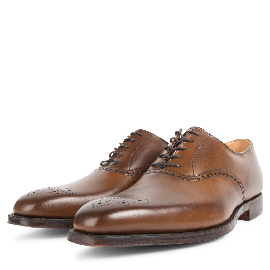 Crockett & Jones Edgware Punched Medallion Shoe Brown