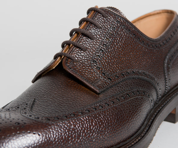Crockett & Jones 'Pembroke' Leather Brogue Dark Brown