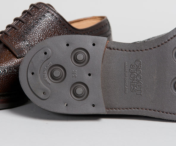 Crockett & Jones 'Pembroke' Leather Brogue Dark Brown