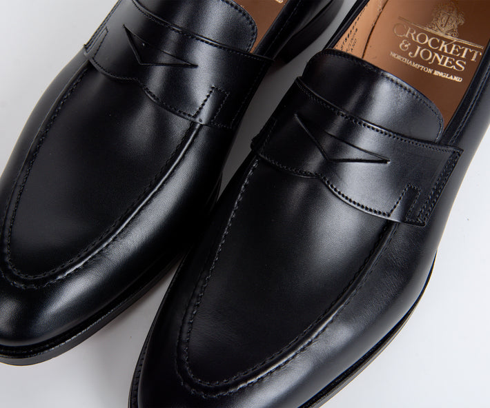 Crockett Jones 'Sydney' Penny Loafer Black