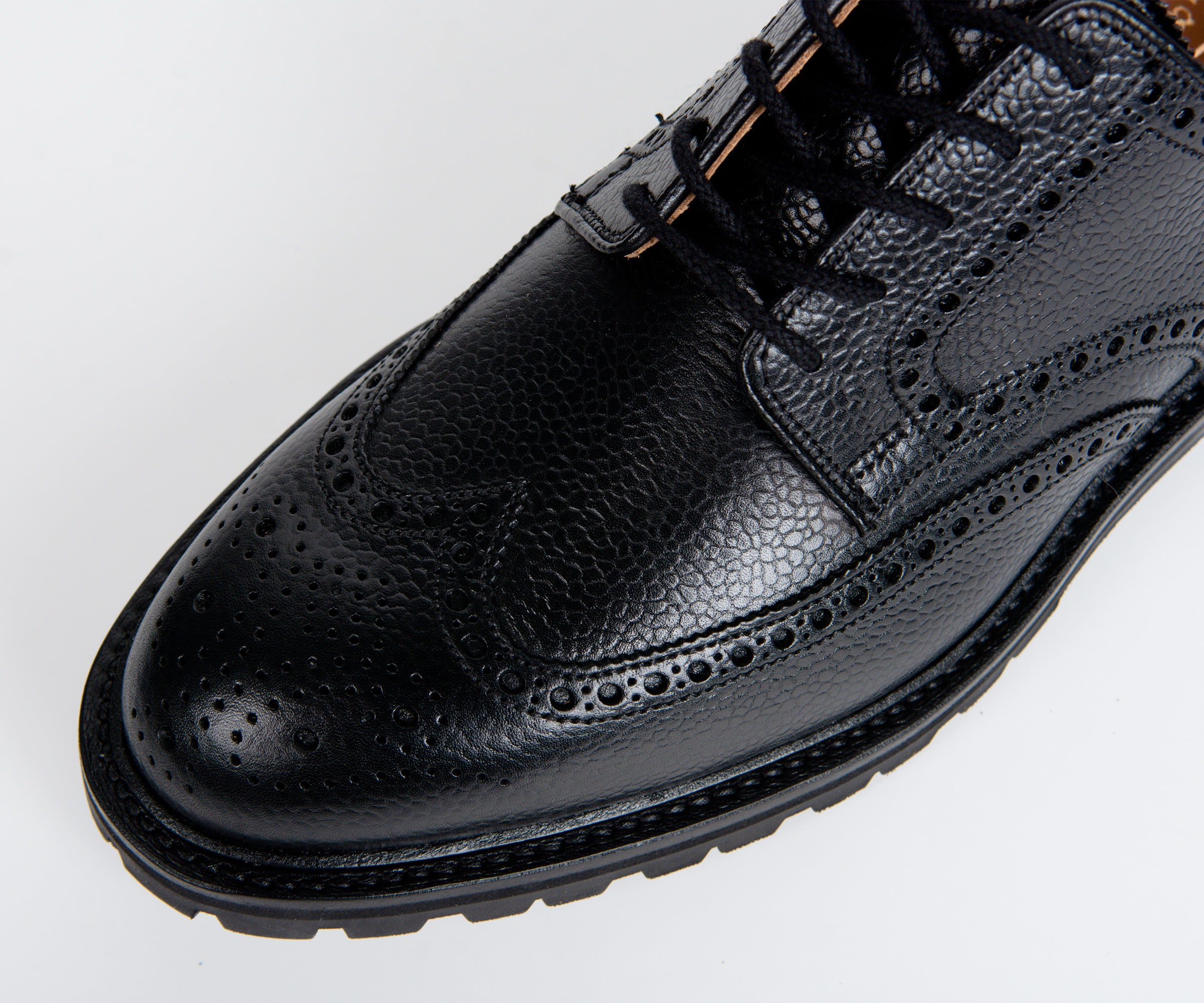 Crockett & Jones 'Pembroke' Leather Brogue Vibram Cleated Sole